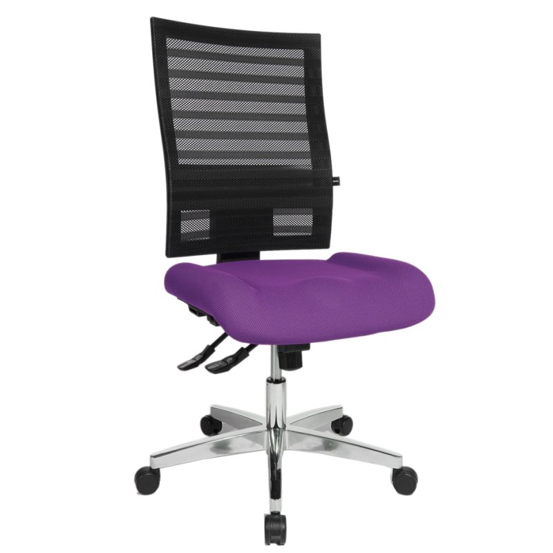 Topstar bureaustoel P 91 NET, draaibaar, rood, netstof